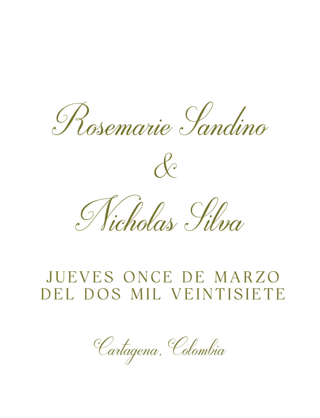 Texto de la invitación
